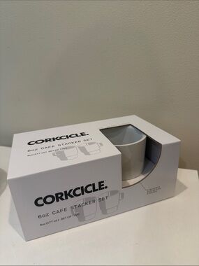 Corkcicle 6oz Cafe Stacker Set - White